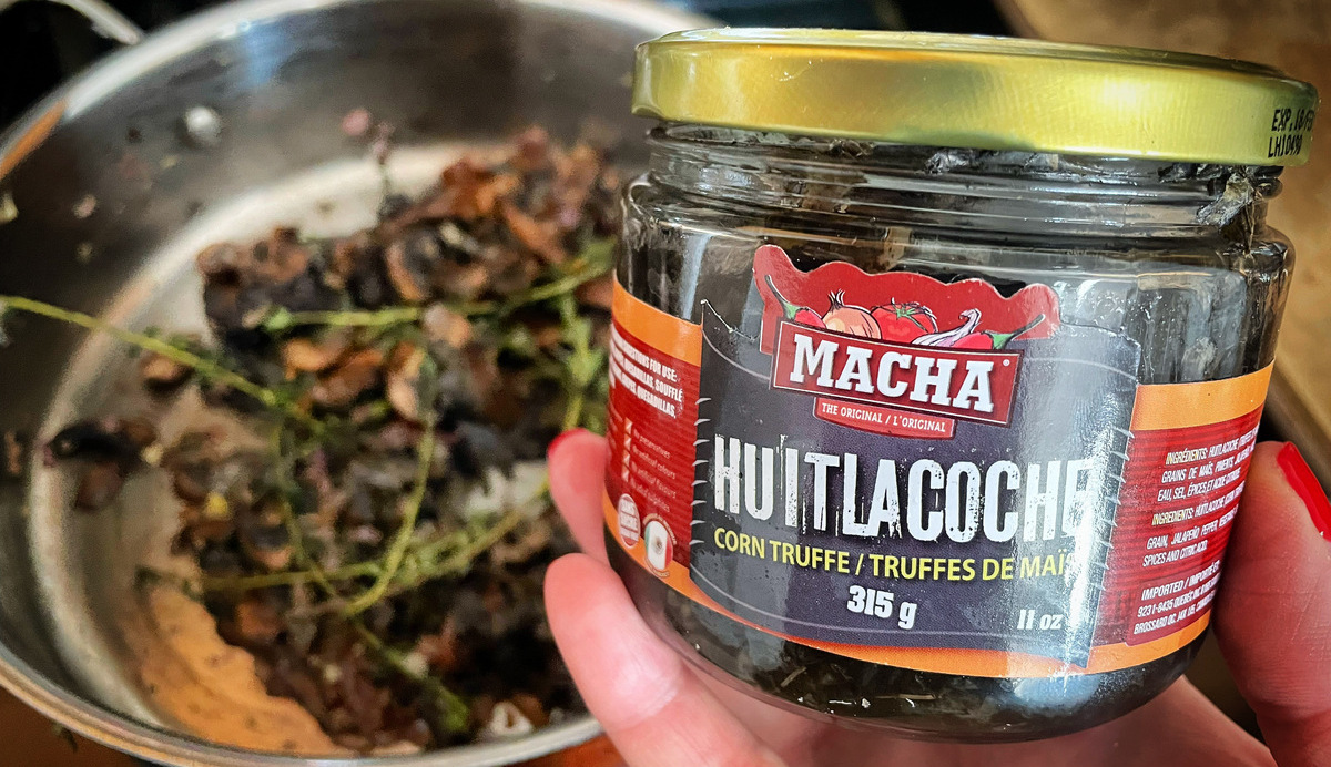 jar of huitlacoche 